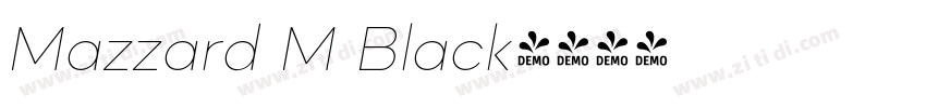 Mazzard M Black字体转换